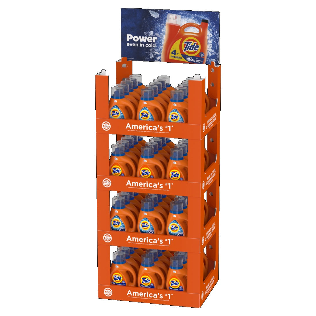 Tide Display In Store Tide Display Mix Liquid HE Original + UltrOxi QDRP - 34oz/60pk(tide HE