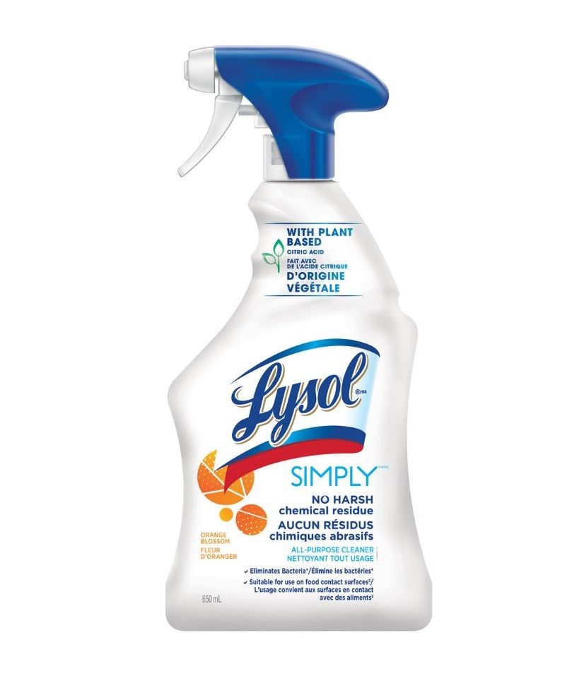 Lysol All Purpose Cleaner Trigger Simply Citrus 22oz/12pk