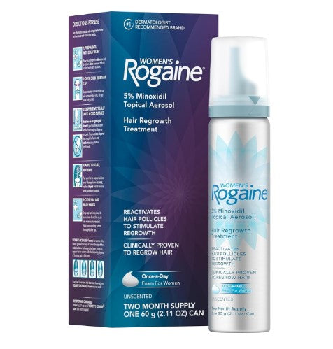 Rogaine Hair Regrowth Treatment FOAM 5% Minoxidil Topical Aerosol - 1ct/12pk