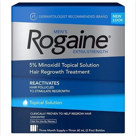 Rogaine EXTRA STRENGTH Hair Regrowth Treatment 5% Minoxidil Topical Solution - (3x2.0)oz/3pk