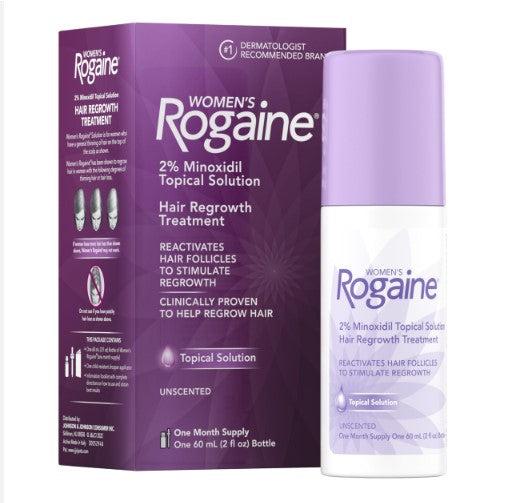 Rogaine Hair Regrowth Treatment 2% Minoxidil Topical Solution - 1ct/3pk