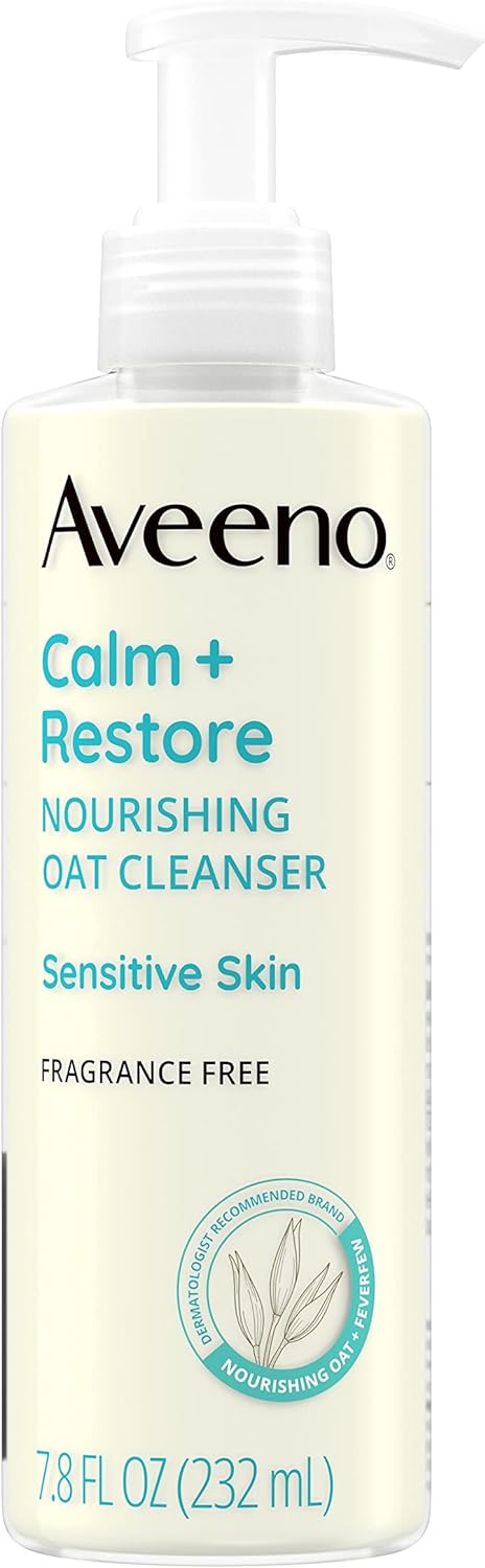 Aveeno Calm & Restore Nourishing Oat Cleanser for Sensitive Skin - 7.8oz/12pk