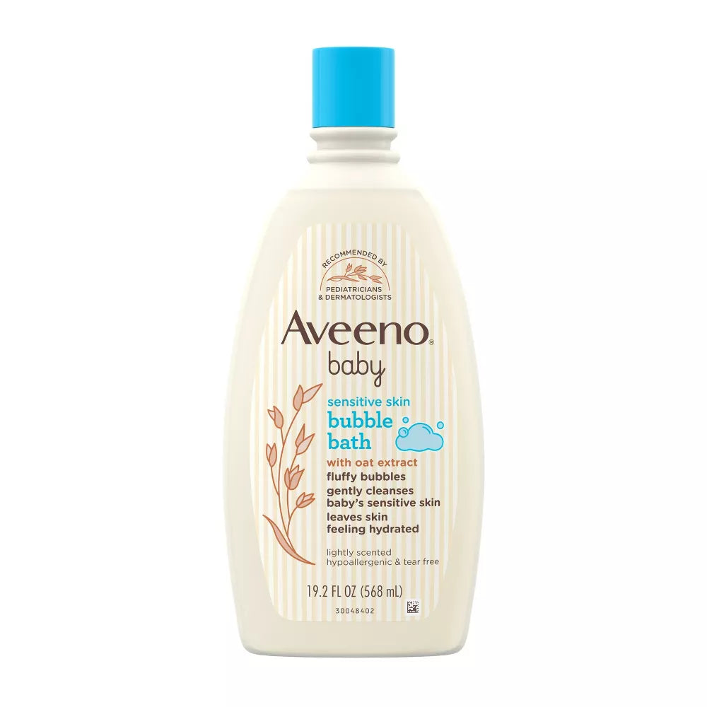 Aveeno Baby Bubble Bath for Sensitive Skin - 19.2oz/12pk