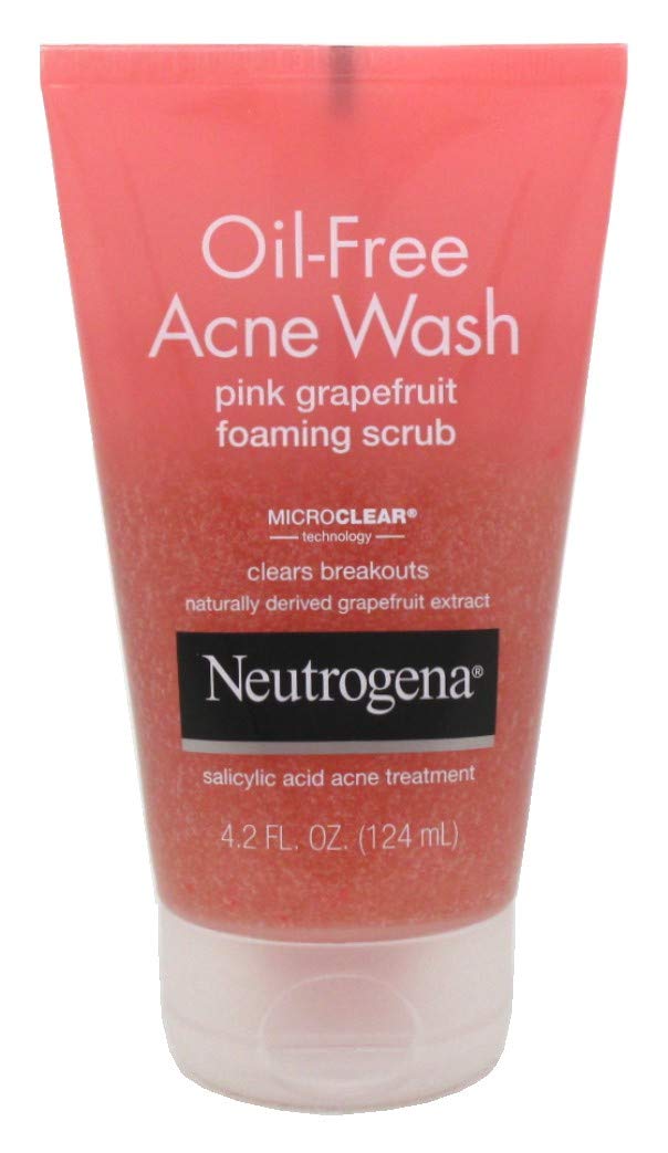 Neutrogena Oil-Free Acne Wash Foaming Scrub Pink Grapefruit - 4.2oz/12pk