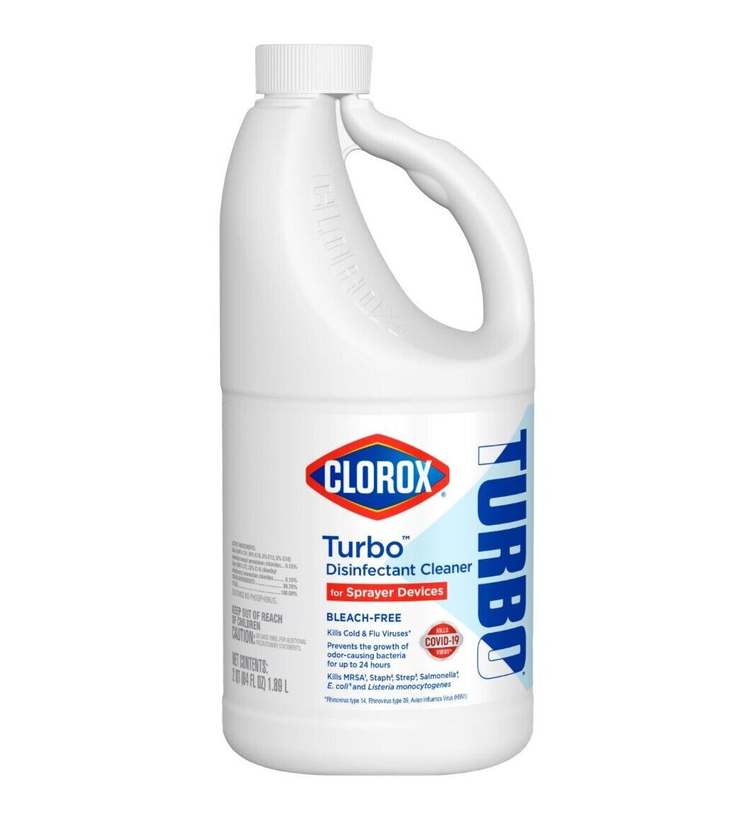 Clorox Turbo Disinfectant Cleaner for Sprayer Devices - 64oz/8pk