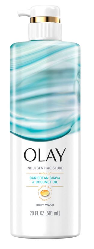Olay Indulgent Moisture Body Wash Infused with Vitamin B3 & Notes of Guava and Coconut - 20oz/4pk