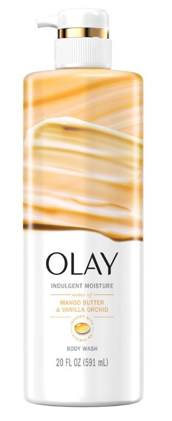 Olay Indulgent Moisture Body Wash Infused with Vitamin B3 & Notes of Mango Butter and Vanilla Orchid - 20oz/4pk
