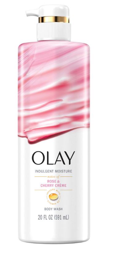 Olay Indulgent Moisture Body Wash Infused with Vitamin B3 & Notes of Rose and Cherry CrÃ¨me - 20oz/4pk