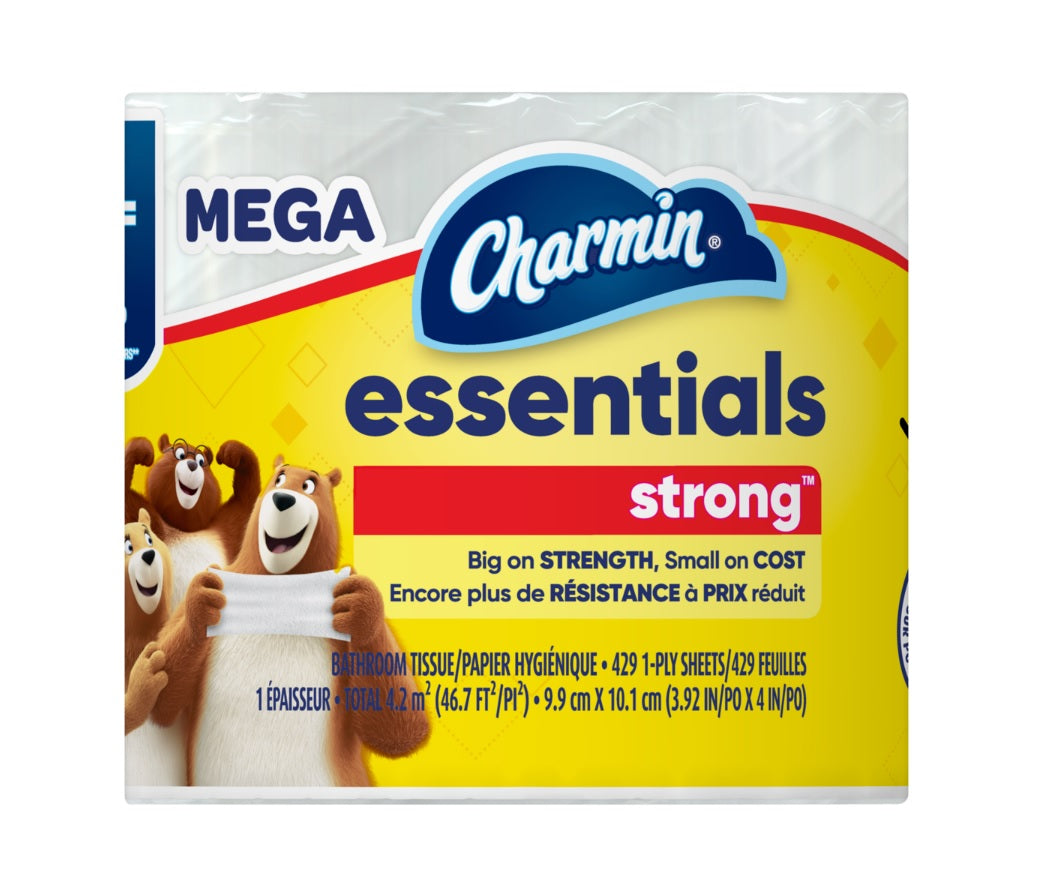 Charmin Essentials Strong Toilet Paper 1 Mega Roll - 429ct/36pk