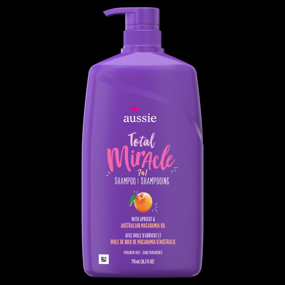Aussie Total Miracle with Apricot & Macadamia Oil Shampoo - 26.2oz/4pk