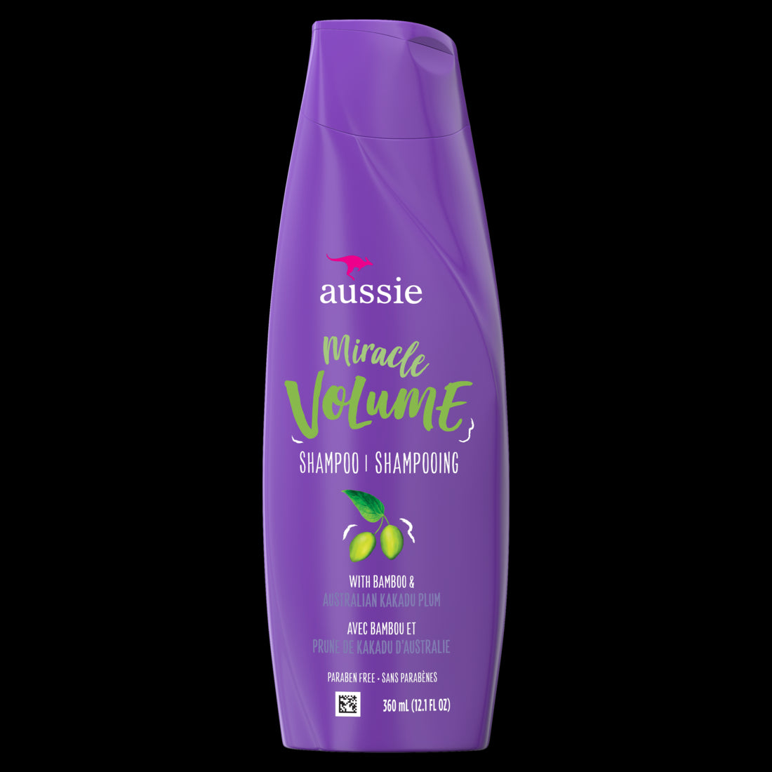 Aussie Miracle Volume Shampoo w/ Plum & Bamboo For Fine Hair - 12.1oz/6pk