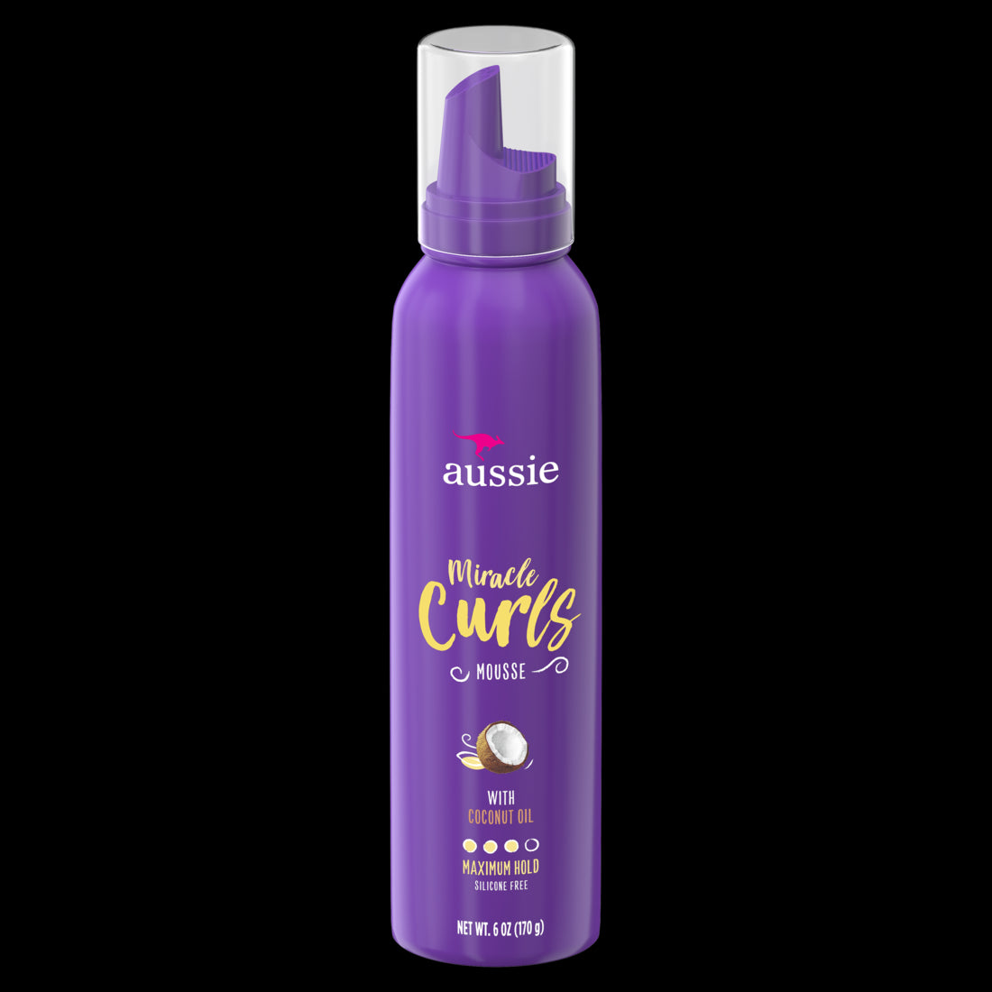 Aussie Miracle Curls Styling Mousse with Coconut & Jojoba Oil - 6oz/12pk