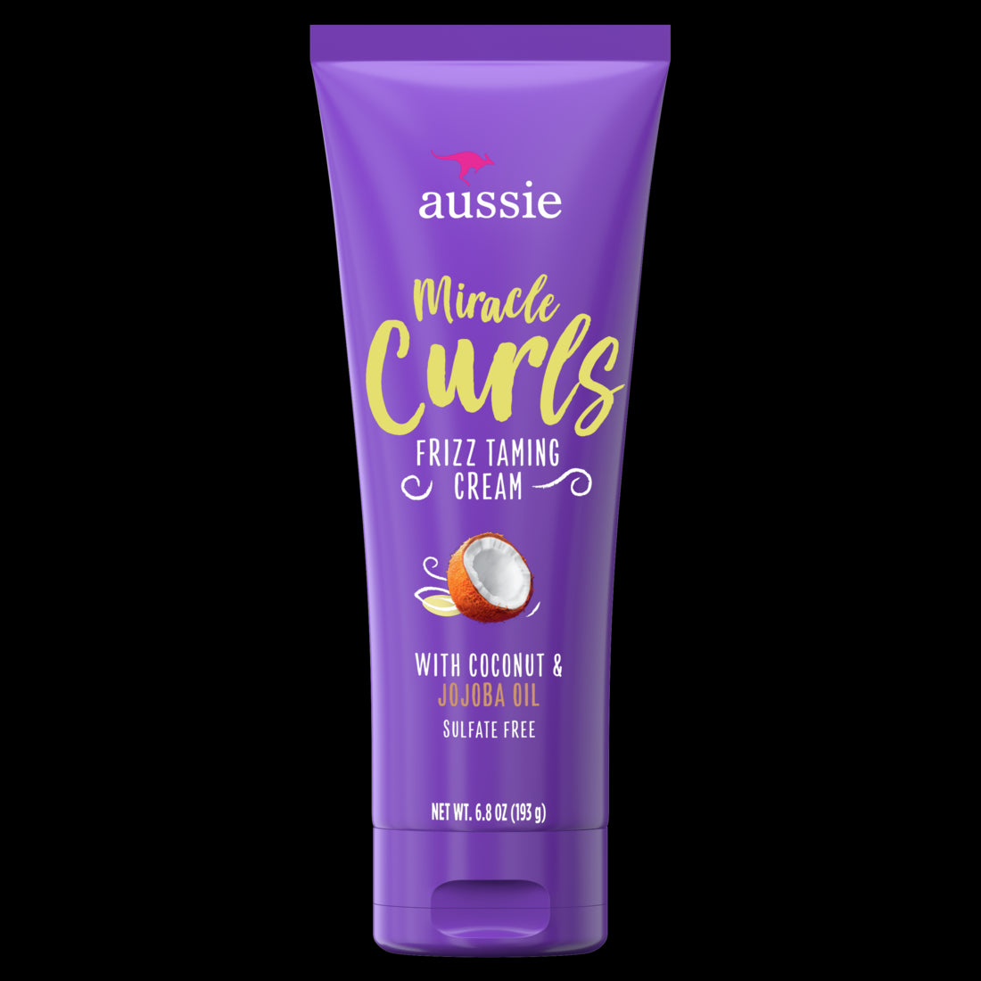 Aussie Miracle Curls Frizz Taming Curl Cream with Coconut & Jojoba Oil - 6.8oz/12pk