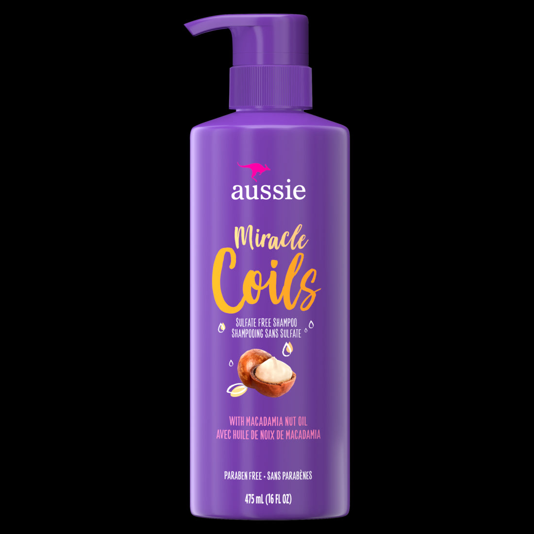 Aussie Miracle Coils Shampoo with Macadamia Nut Oil - 16oz/4pk