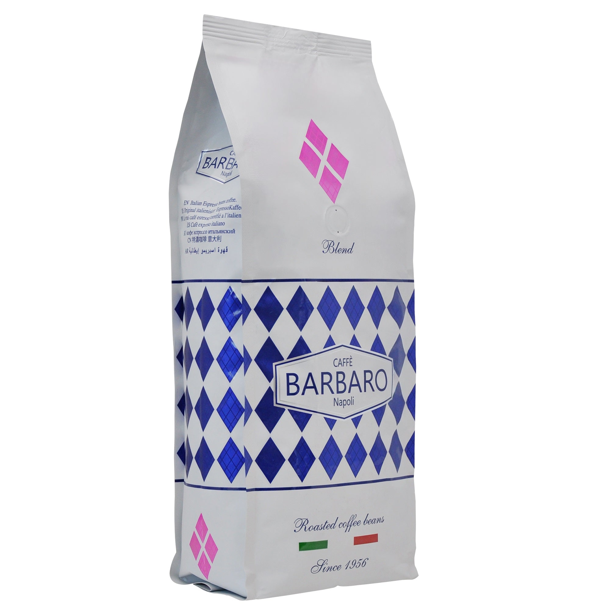 Barbaro Decaffeinated Blend Roasted Espresso Coffee Beans - 2.2lbs/6pk