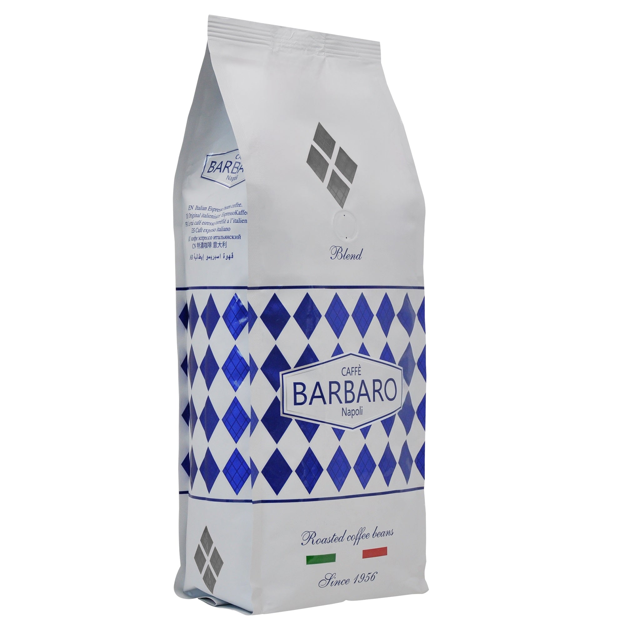 Barbaro Black Blend Roasted Espresso Coffee Beans - 2.2lbs/6pk