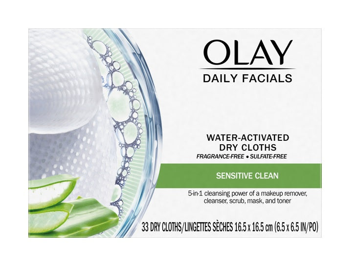 Olay Daily Facials Sensitive Cleansing Cloths - 33ct/12pk