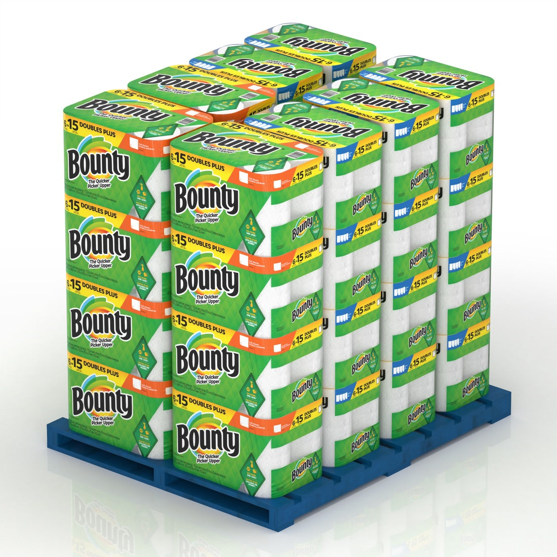 Bounty Display Mixed Paper Towel with White & SAS Double Roll Paper - 32ct