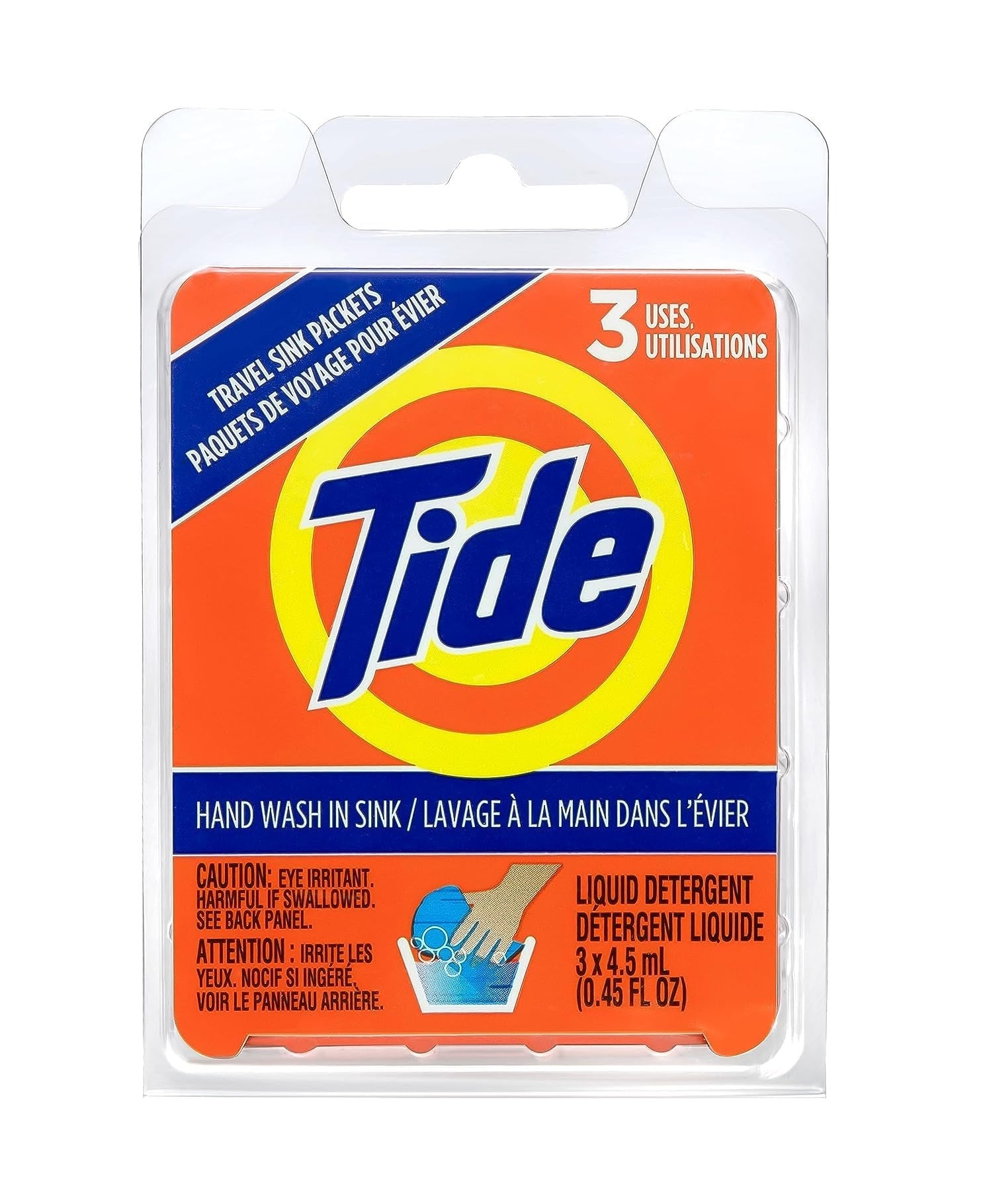 Tide Liquid Laundry Detergent Travel Sink Packets - 3ct/24pk