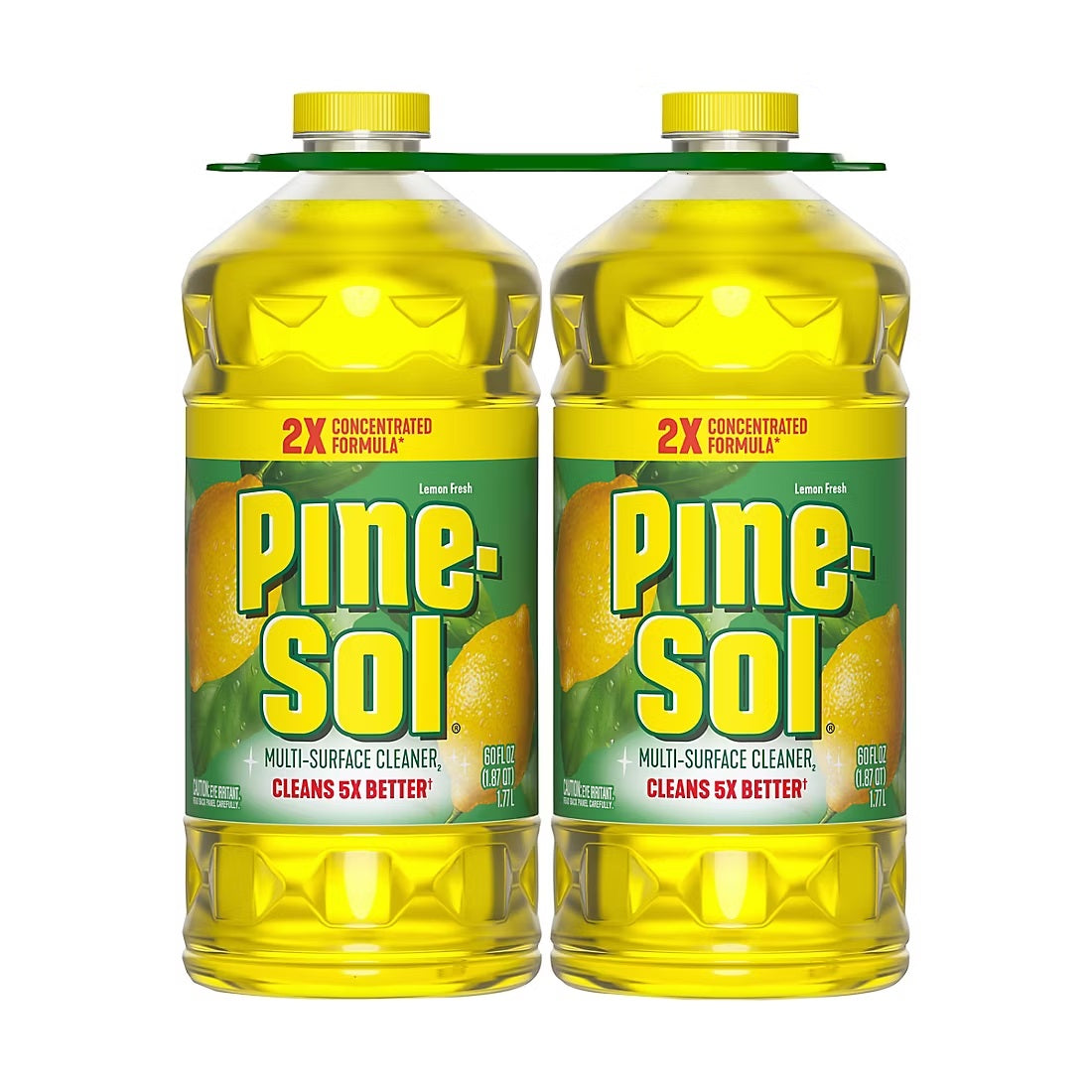 Pine-Sol Cleaner Citric Acid Formula Lemon Scent Twin Pack - 60oz/3pk