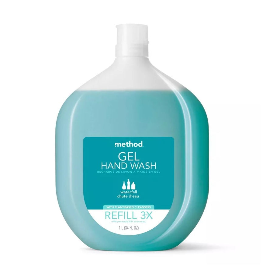 Method Gel Hand Wash Refill Waterfall - hdpe 34oz/4pk