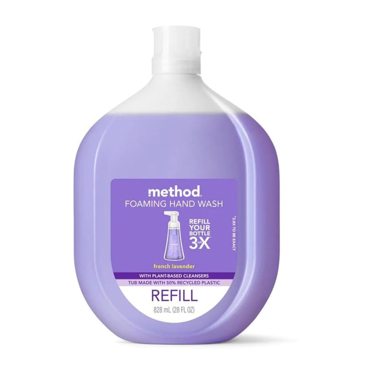 Method Foaming Hand Wash Refill French Lavender - 28oz/4pk