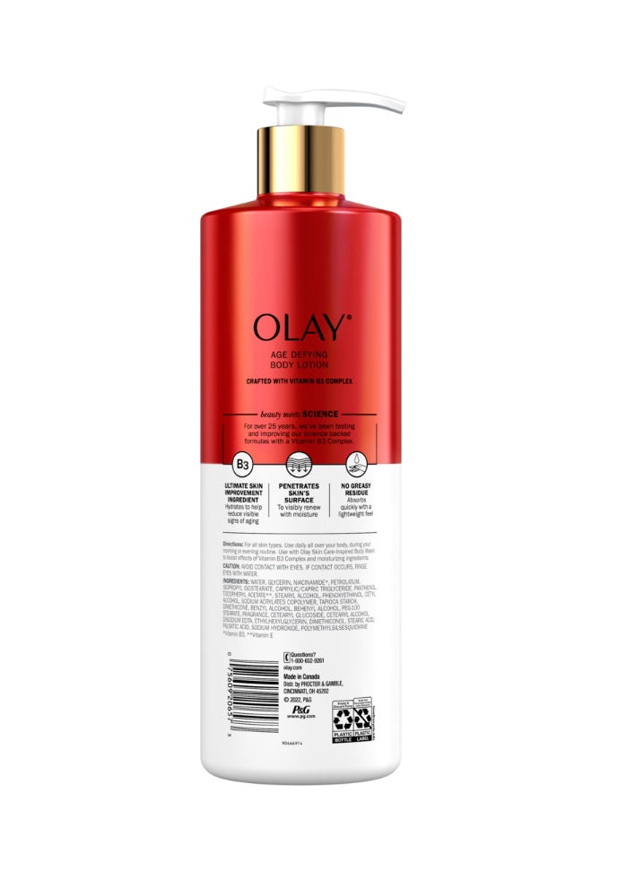 Olay Age Defying & Hydrating Niacinamide Hand & Body Lotion - 17oz/4pk