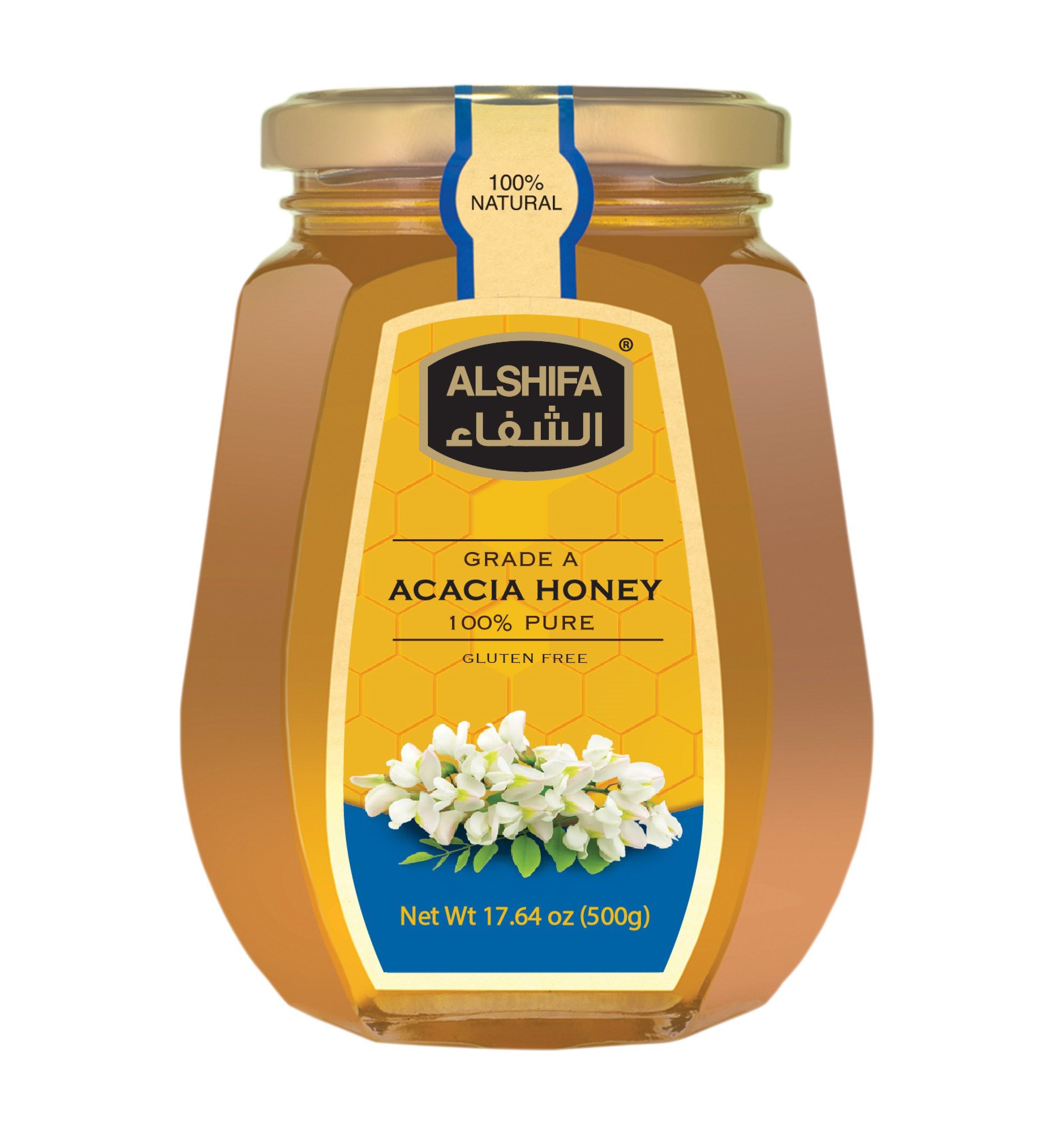 AlShifa Acacia Honey - 500gm/12pk