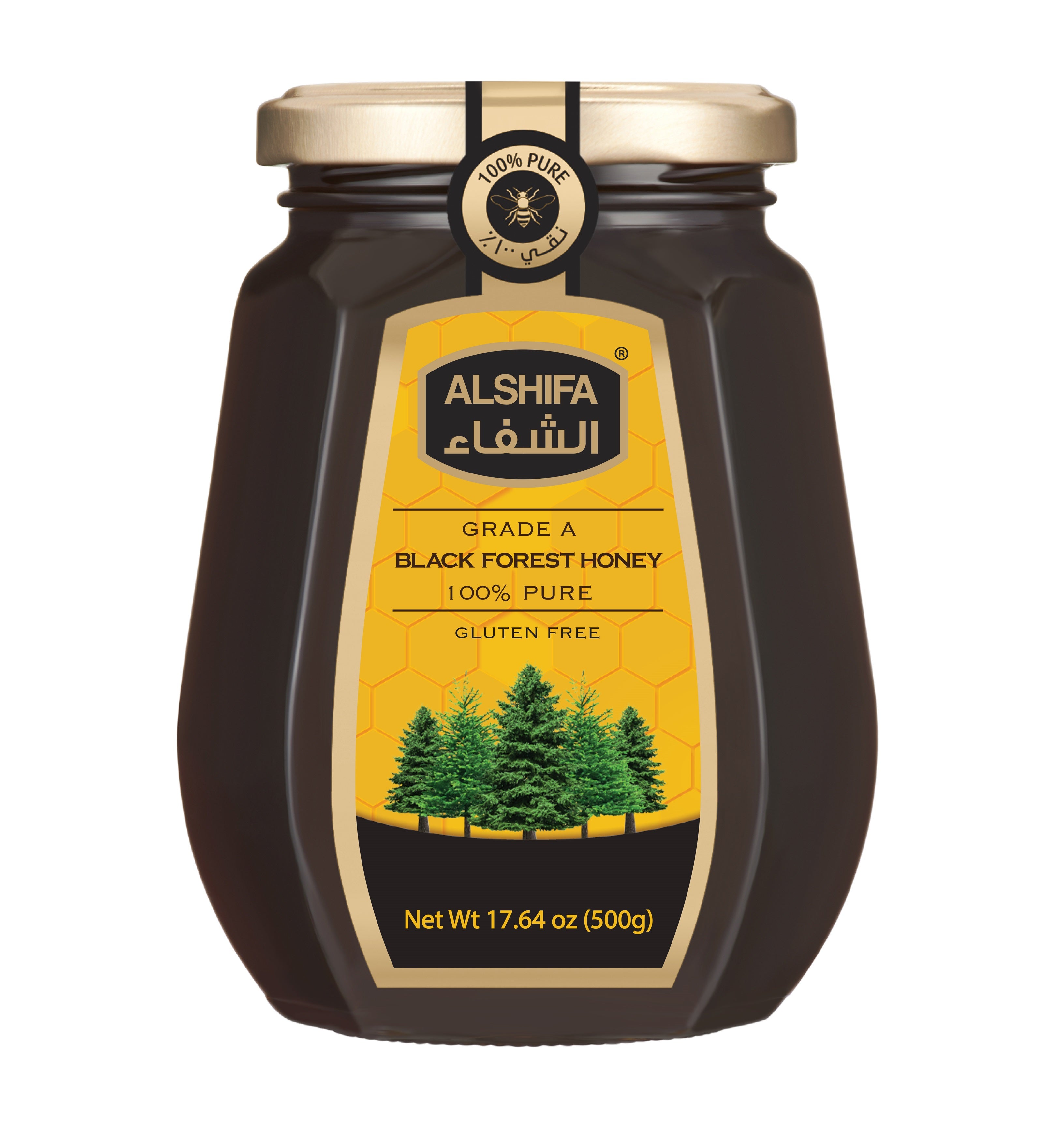 AlShifa Black Forest Honey - 500gm/12pk