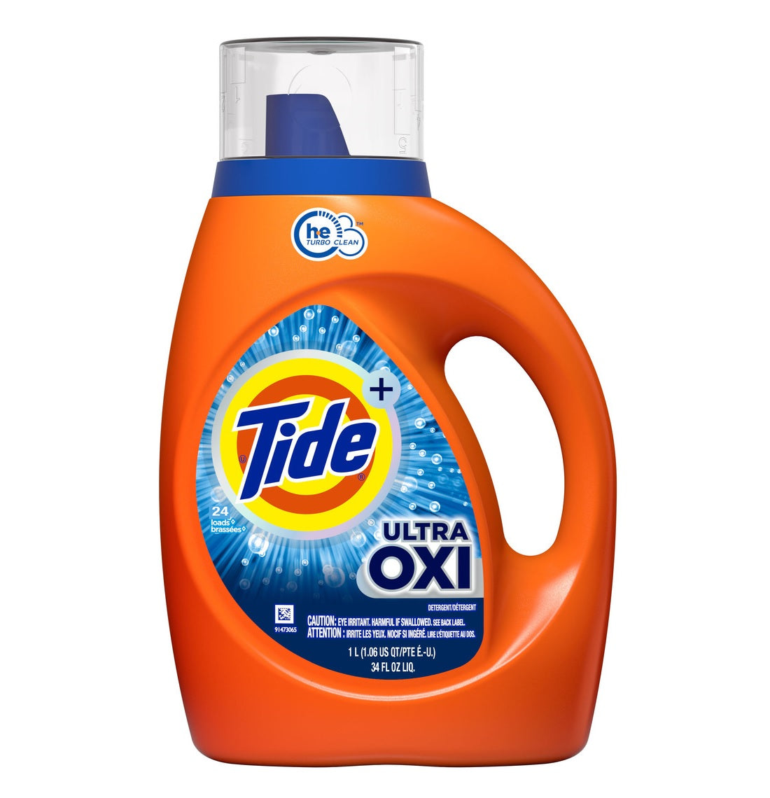 Tide Plus Ultra OXI White and Bright Liquid Laundry Detergent 24 Loads - 34oz/6pk