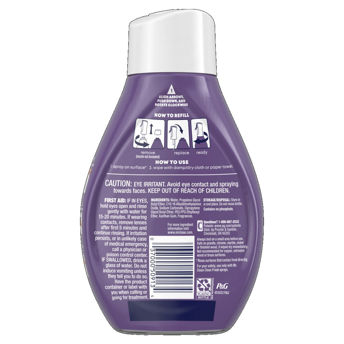 Mr. Clean Clean Freak Refill Deep Cleaning Mist Multi-Surface Spray Lavender - 16oz/6pk