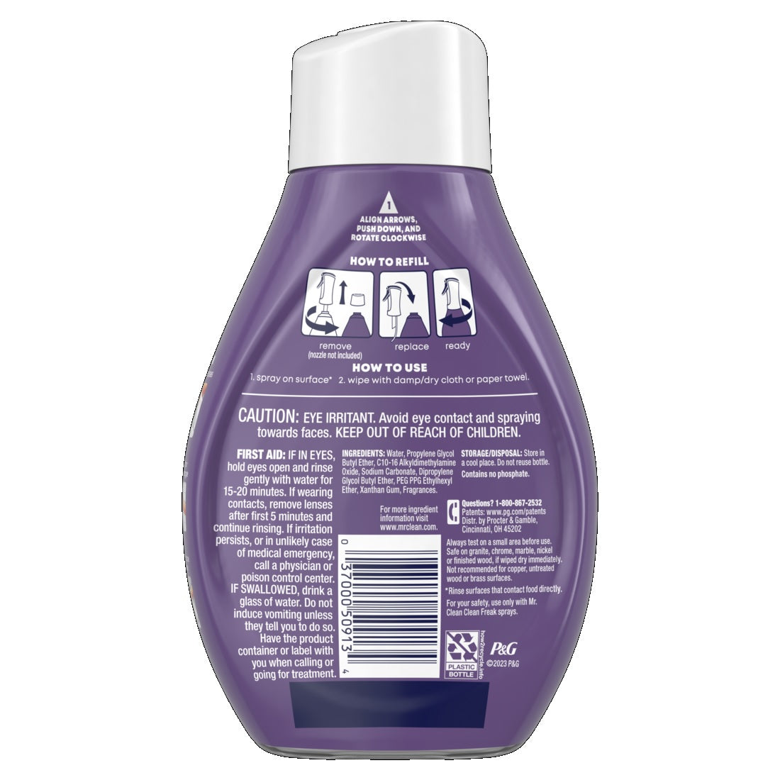 Mr. Clean Clean Freak Refill Deep Cleaning Mist Multi-Surface Spray Lavender - 16oz/6pk