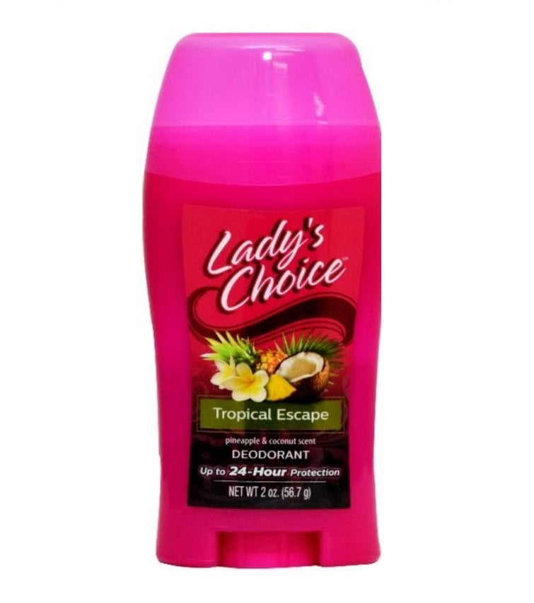 Lady's Choice Deodorant Stick Tropical Escape - 2oz/12pk