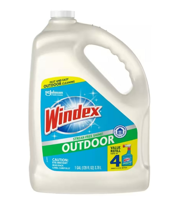 Windex Outdoor Window Cleaner Refill - 128oz/4pk
