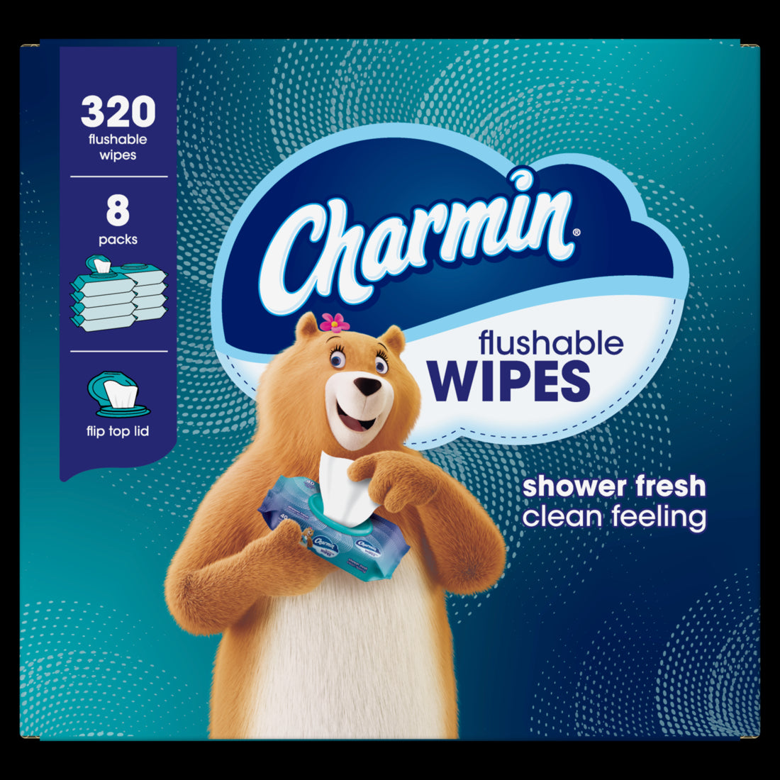 Charmin Flushable Wipes 40 Wipes per Pack - 8ct/1pk