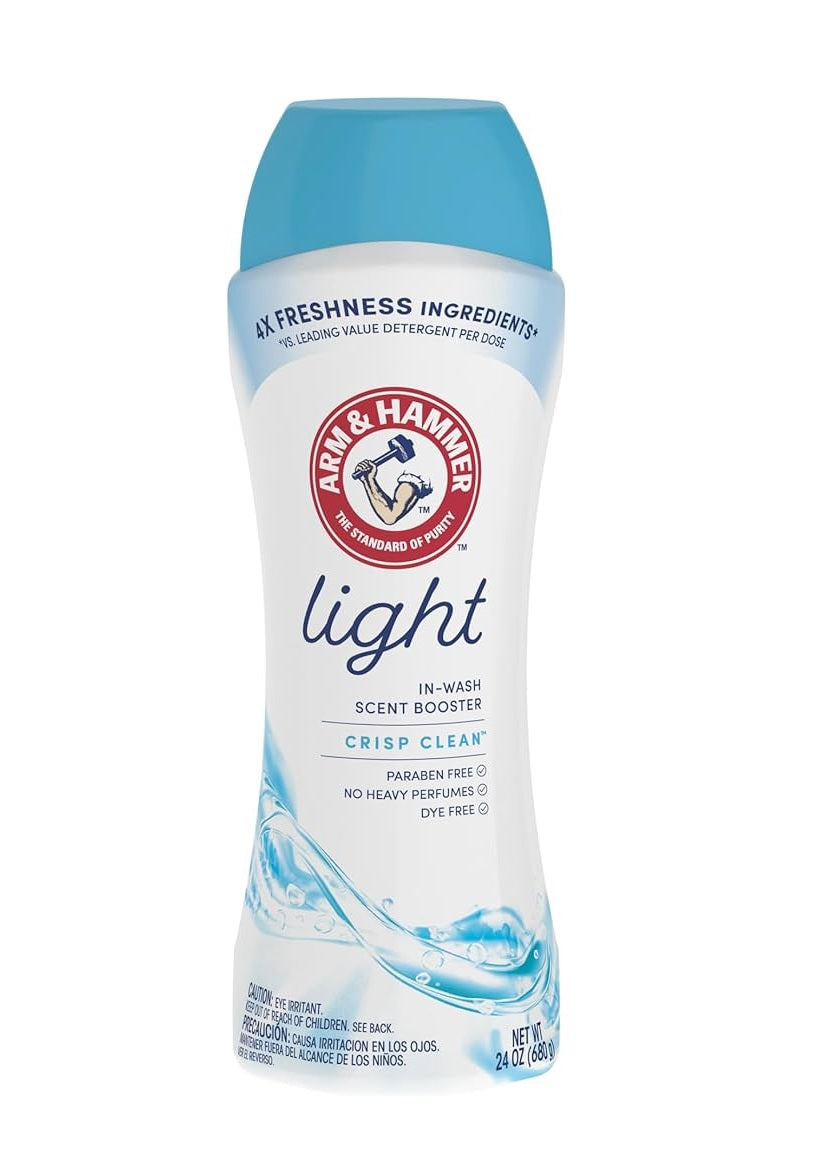 Arm & Hammer In-Wash Freshness Booster Light Crisp Clean - 24oz/4pk