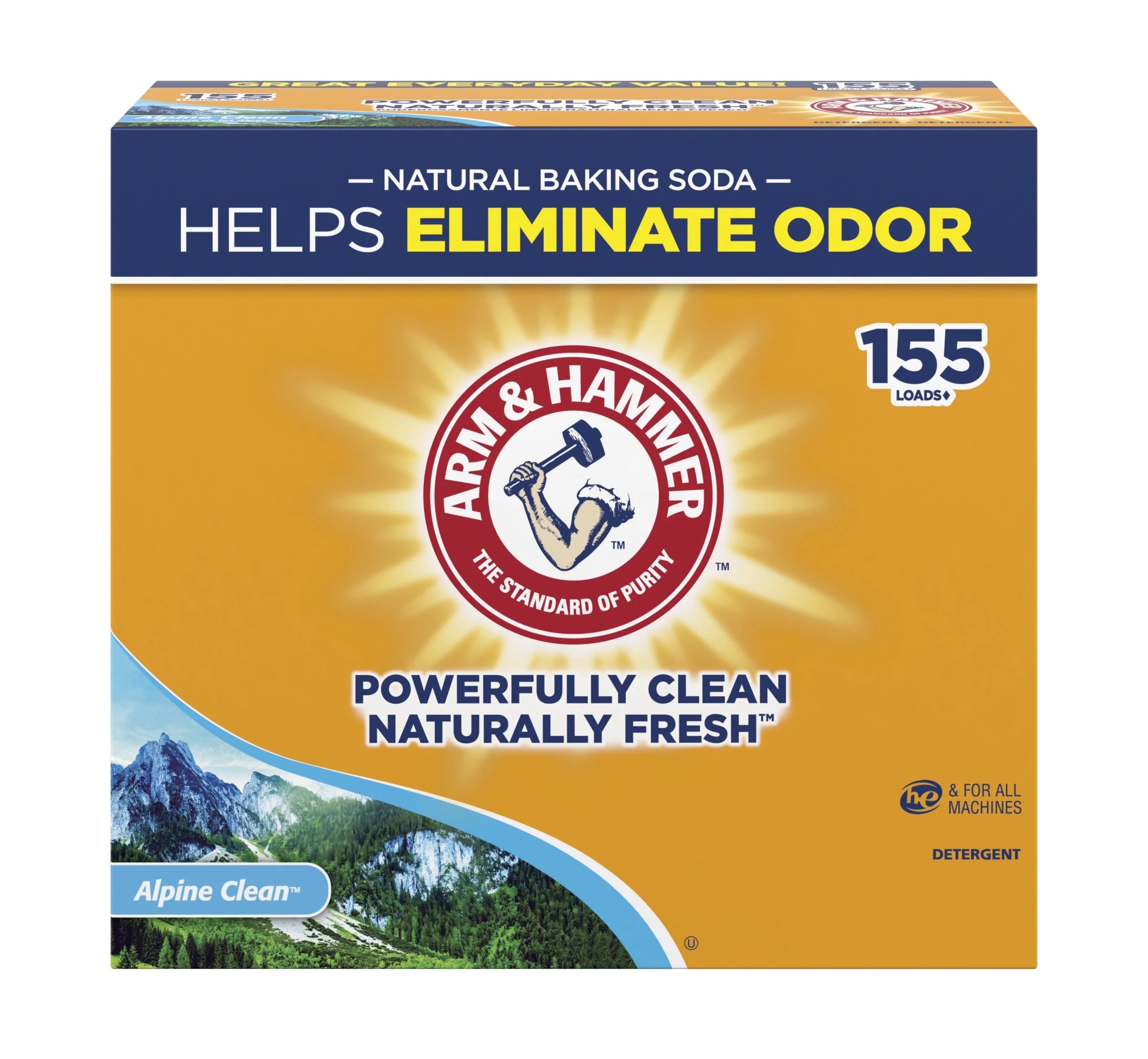 Arm & Hammer Powder Laundry Alpine Clean 155 Loads - 10.47lb/3pk