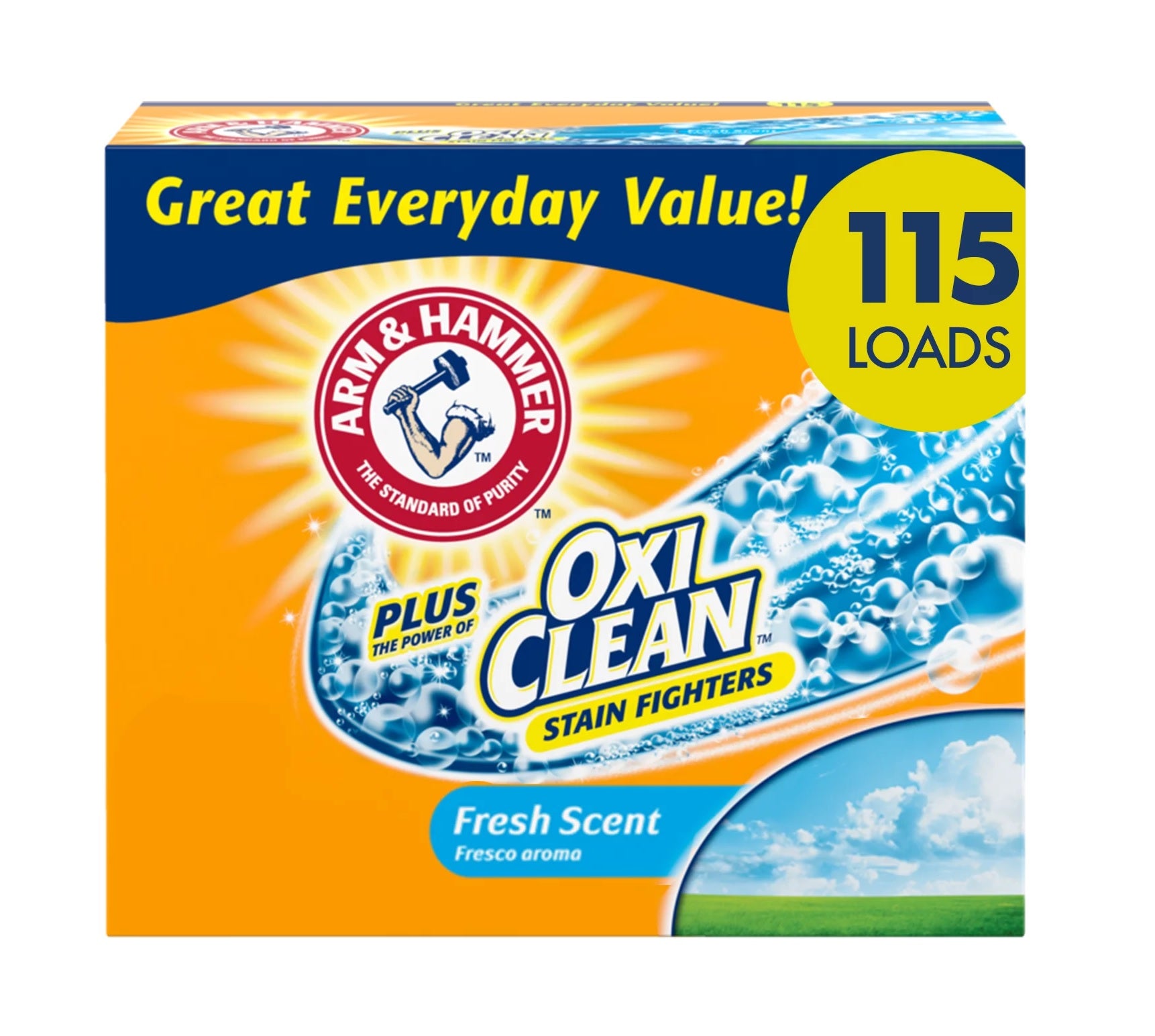 Arm & Hammer Powder Laundry Fresh Scent Plus OxiClean 115 Loads - 9.5lb/3pk