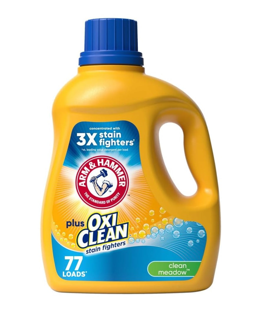 Arm & Hammer Liquid Laundry Clean Meadow Plus OxiClean - 100.5oz/4pk