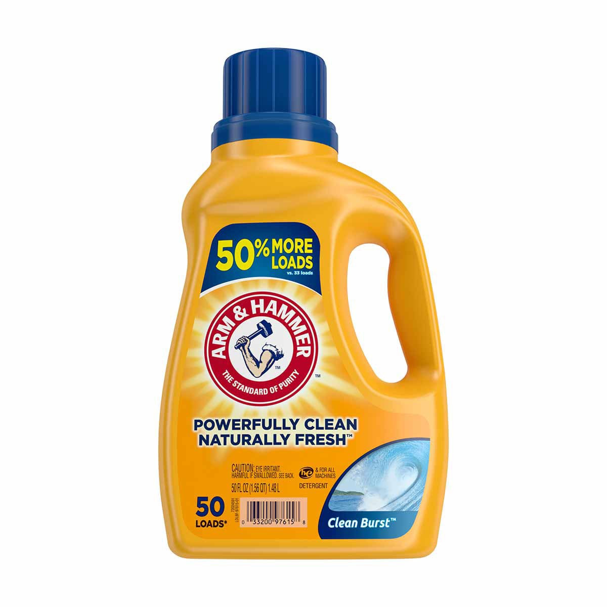 Arm & Hammer Liquid Laundry Clean Burst Dual HE - 50oz/8pk