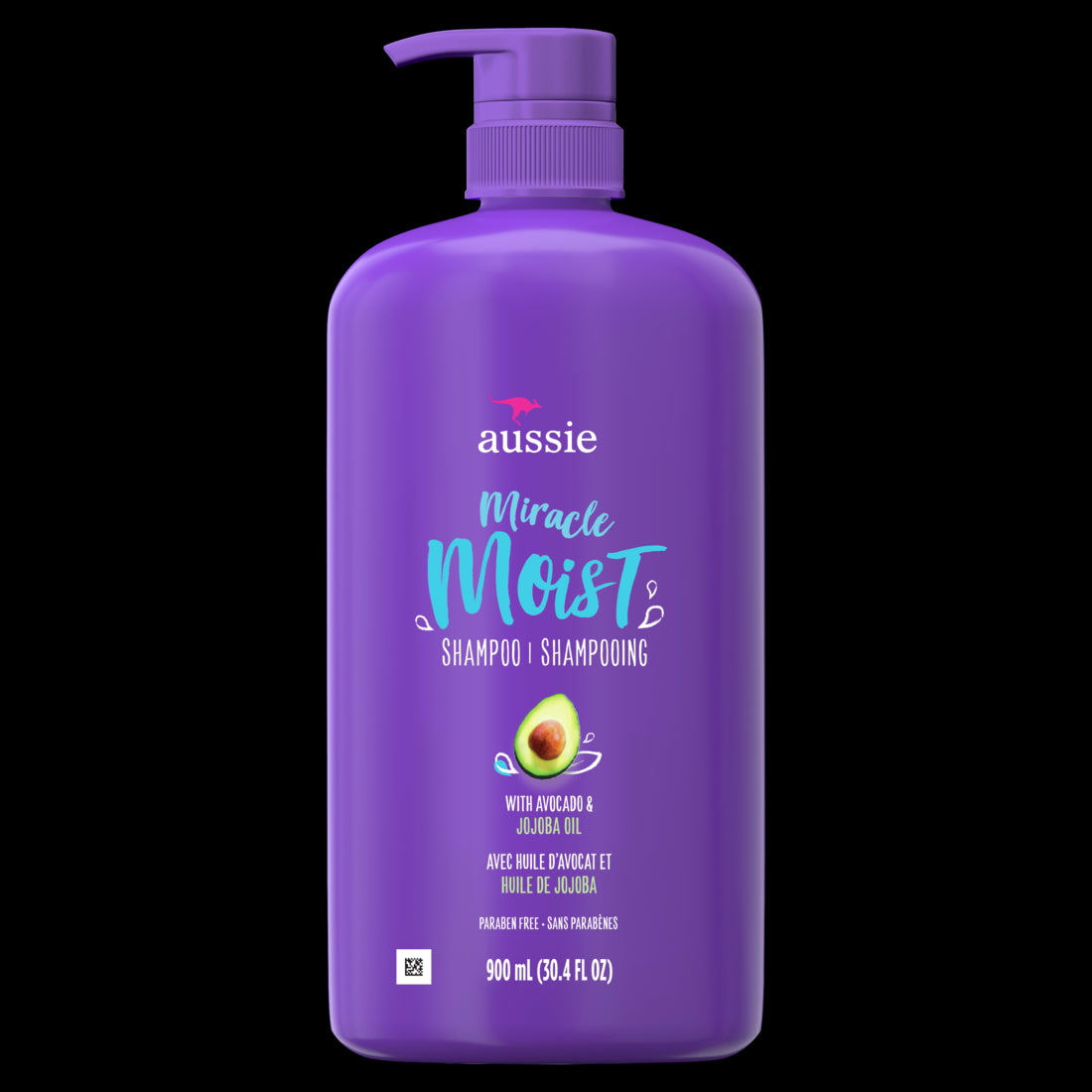 Aussie Paraben-Free Miracle Moist Shampoo Avocado & Jojoba Oil For Dry Hair - 30.4oz/4pk