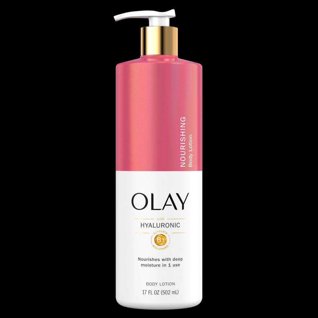 Olay Nourishing & Hydrating Body Lotion with Hyaluronic Acid Pump - 17oz/4pk