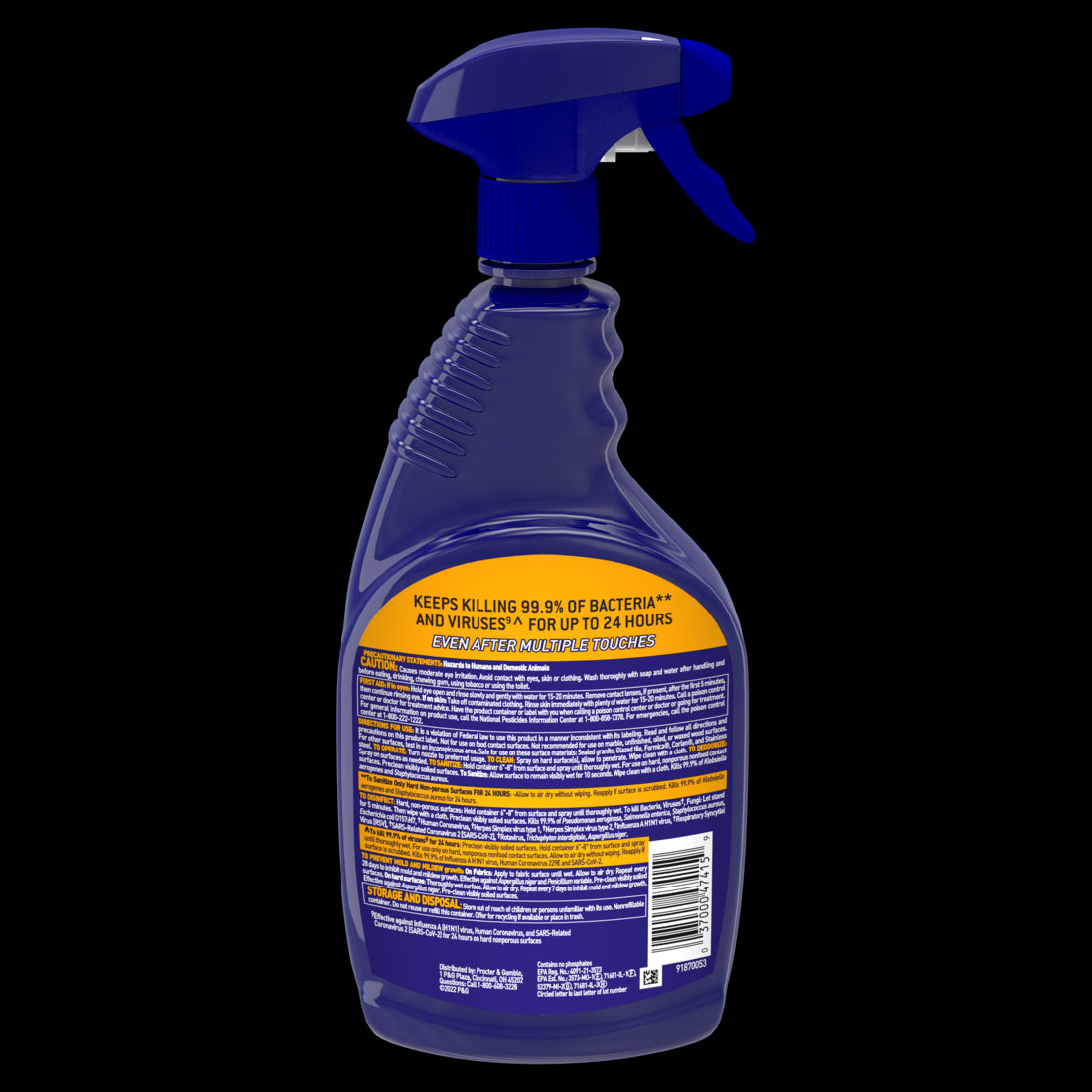 Microban 24 hr Multi-Purpose Cleaner and Disinfectant Citrus Scent Spray - 32oz/6pk