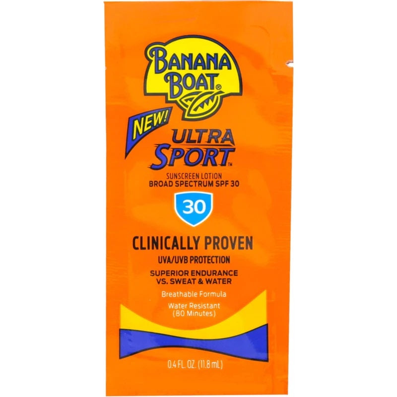 Banana Boat Ultra Sport Sunscreen Lotion SPF 30 Single Packets - 0.4oz/200pk