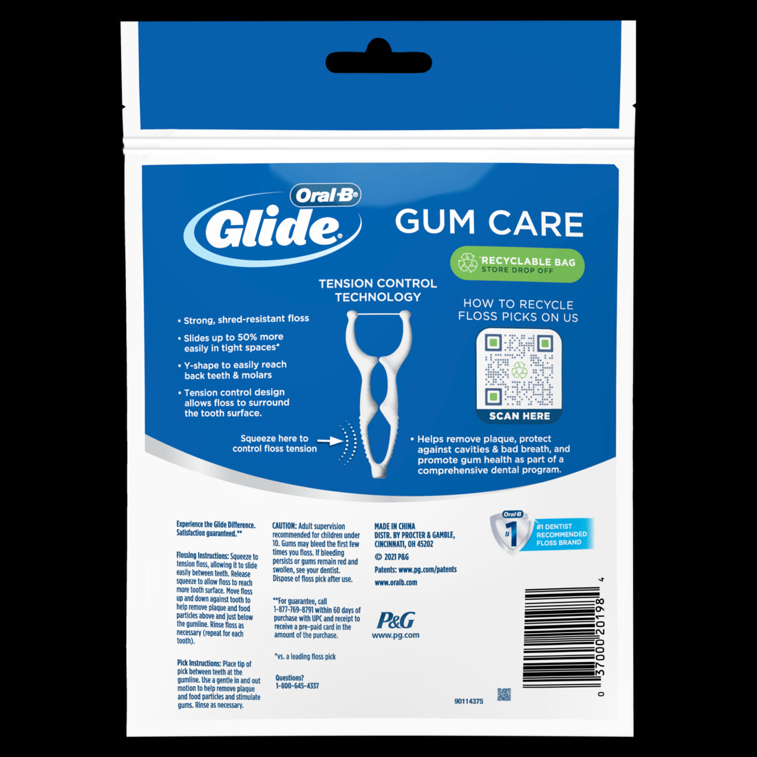 Oral-B Glide Gum Care Floss Picks - 30ct/48pk