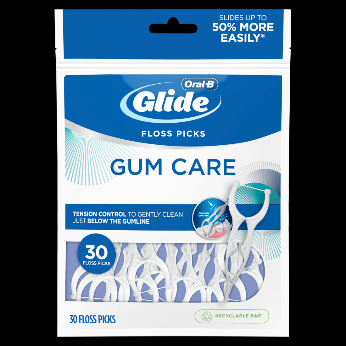 Oral-B Glide Gum Care Floss Picks - 30ct/48pk