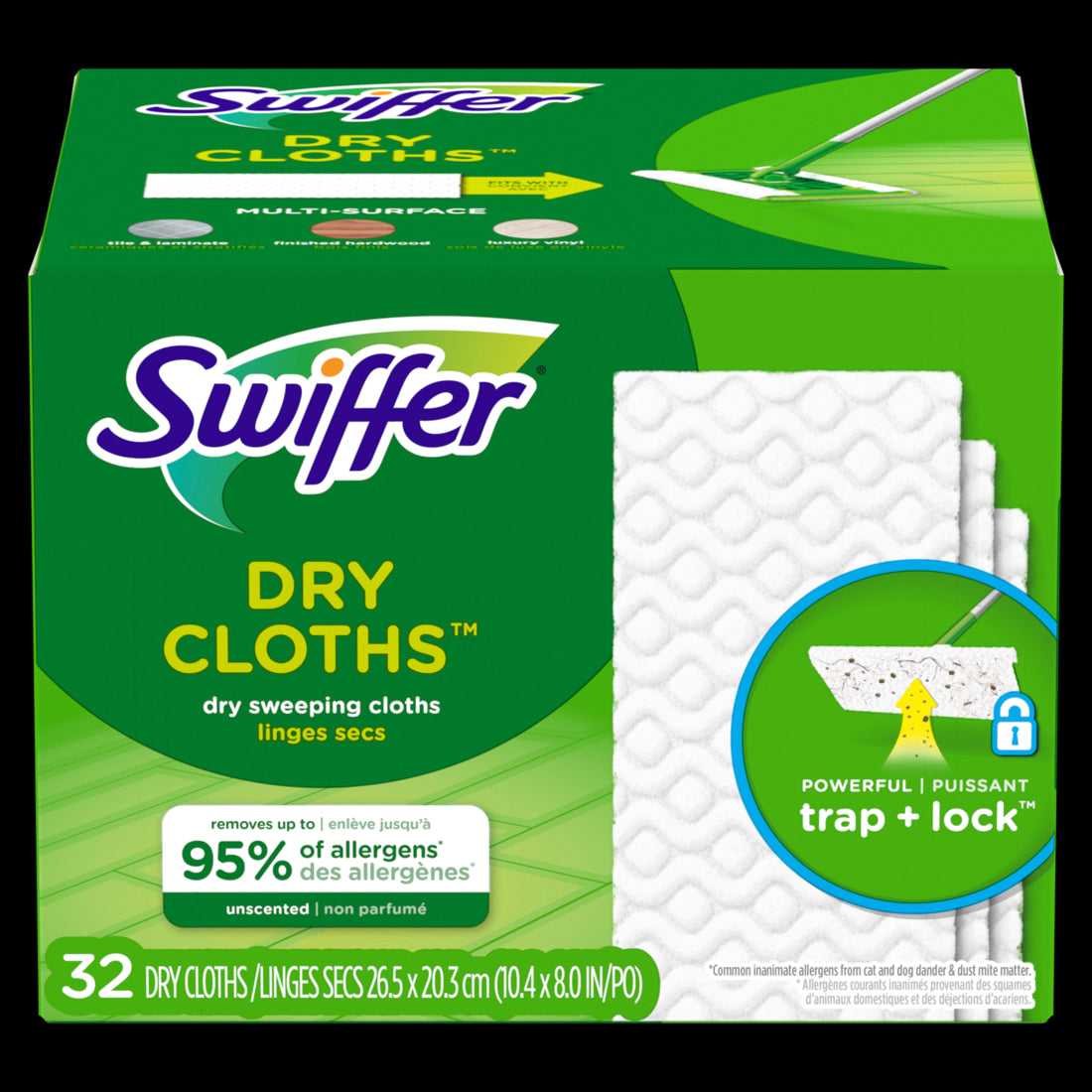 Swiffer Dry Cloth Uns - 32count/4pack