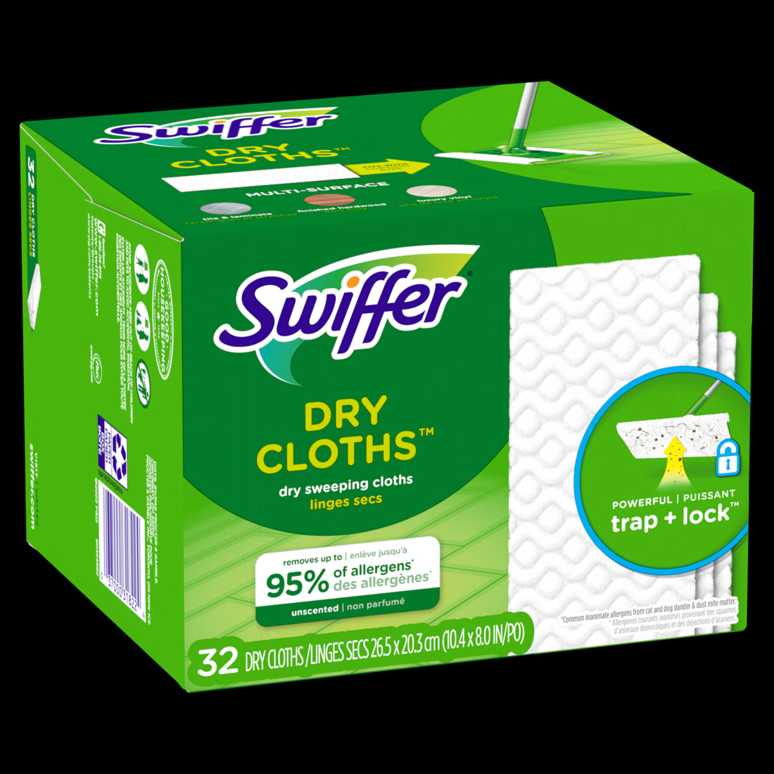 Swiffer Dry Cloth Uns - 32count/4pack