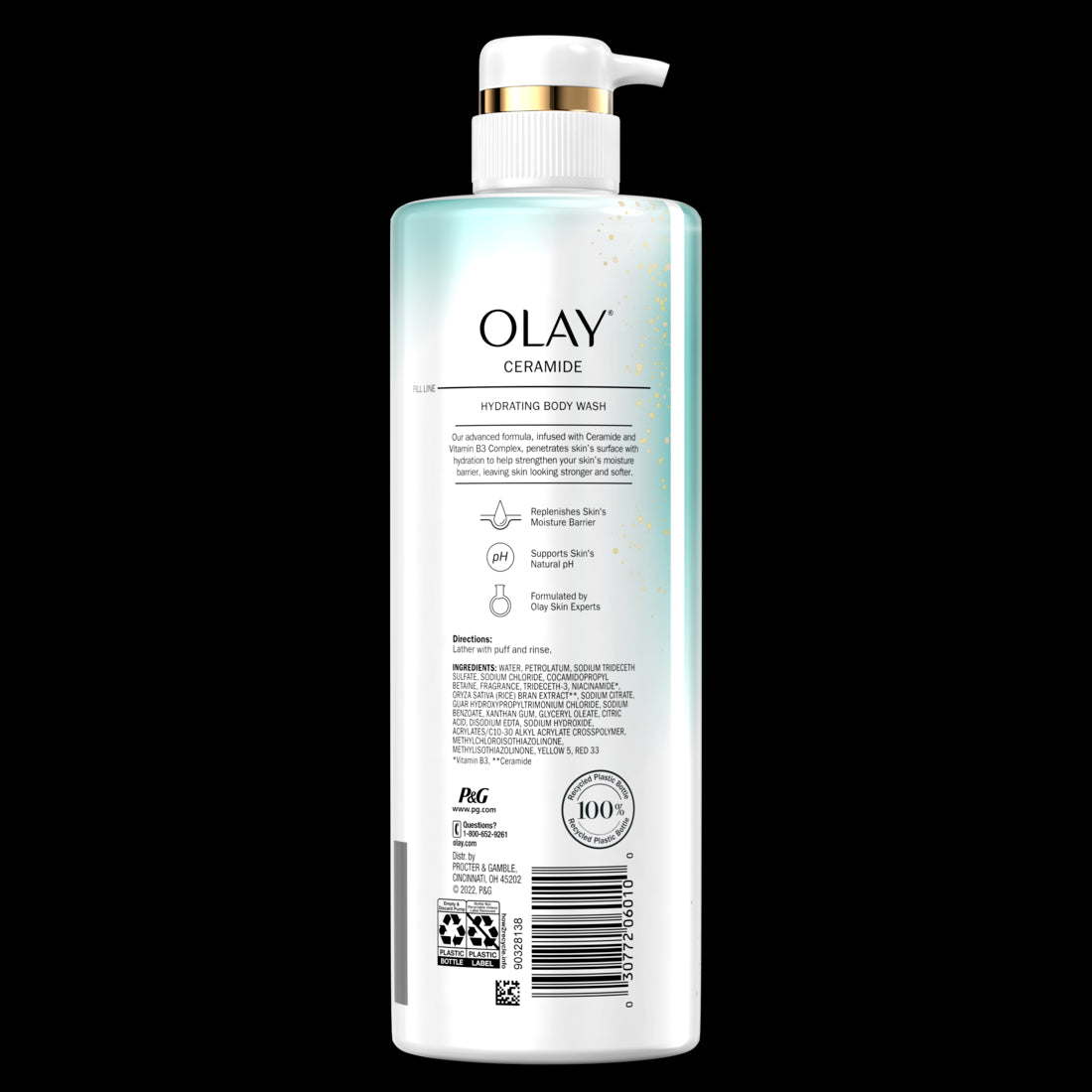 Olay Cleansing & Strengthening Body Wash with Ceramide and Vitamin B3 Complex - 20oz/4pk