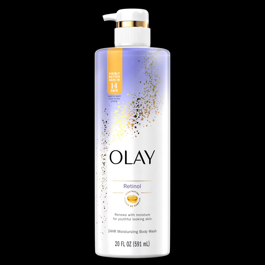 Olay Cleansing & Renewing Nighttime Body Wash with Vitamin B3 and Retinol - 20oz/4pk